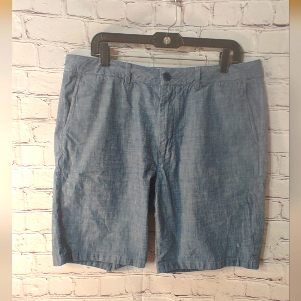 Flint And Tinder 365 Chambray Stretch Shorts 36 H… - image 1